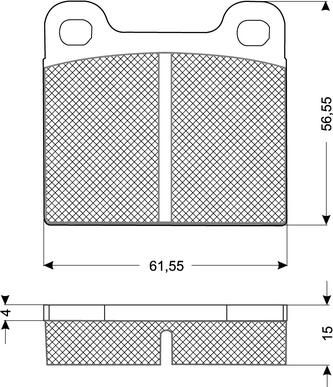 Procodis France PF1019 - Kit de plaquettes de frein, frein à disque cwaw.fr