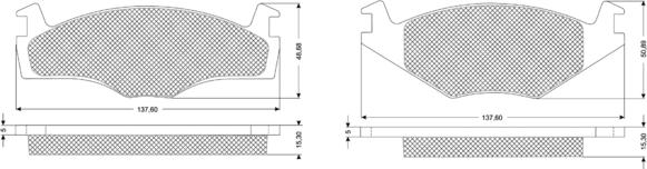 Procodis France PF1014 - Kit de plaquettes de frein, frein à disque cwaw.fr