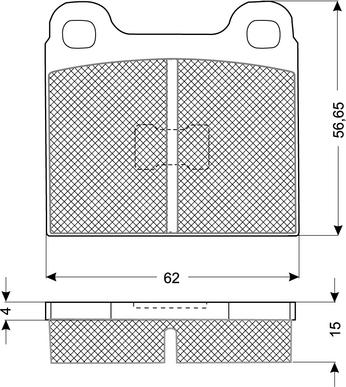 Procodis France PF1016 - Kit de plaquettes de frein, frein à disque cwaw.fr