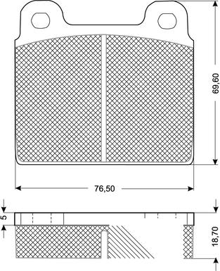 Procodis France PF10181 - Kit de plaquettes de frein, frein à disque cwaw.fr