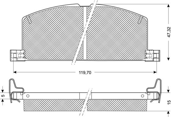 Procodis France PF1017 - Kit de plaquettes de frein, frein à disque cwaw.fr