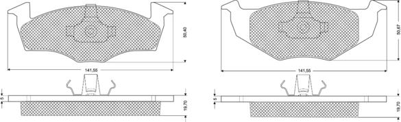 Procodis France PF1086 - Kit de plaquettes de frein, frein à disque cwaw.fr