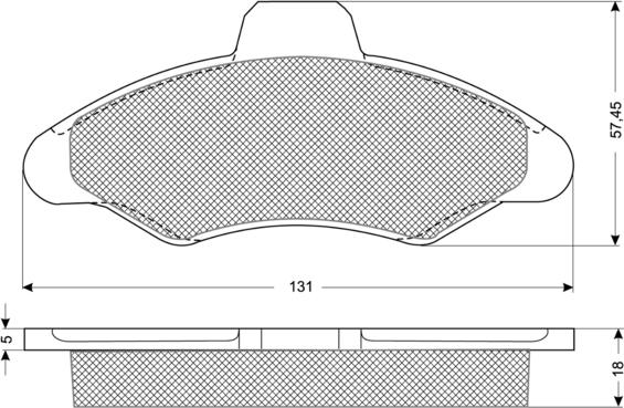 Procodis France PF1082 - Kit de plaquettes de frein, frein à disque cwaw.fr