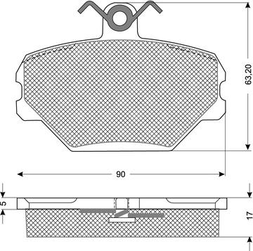 Procodis France PF1039 - Kit de plaquettes de frein, frein à disque cwaw.fr