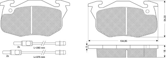 Procodis France PF10341 - Kit de plaquettes de frein, frein à disque cwaw.fr