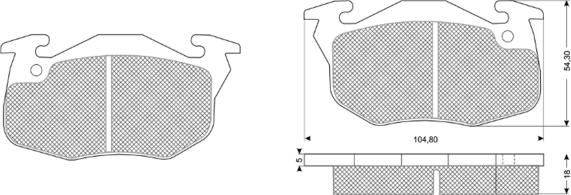 Procodis France PF1035 - Kit de plaquettes de frein, frein à disque cwaw.fr