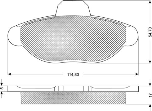 Procodis France PF1033 - Kit de plaquettes de frein, frein à disque cwaw.fr