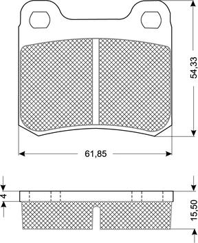 Procodis France PF10371 - Kit de plaquettes de frein, frein à disque cwaw.fr