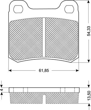 Procodis France PF1037 - Kit de plaquettes de frein, frein à disque cwaw.fr