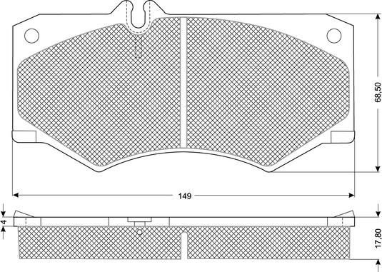 Procodis France PF1020 - Kit de plaquettes de frein, frein à disque cwaw.fr