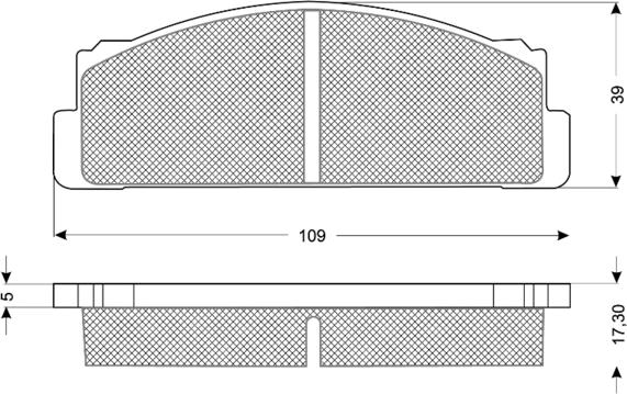 Procodis France PF1023 - Kit de plaquettes de frein, frein à disque cwaw.fr