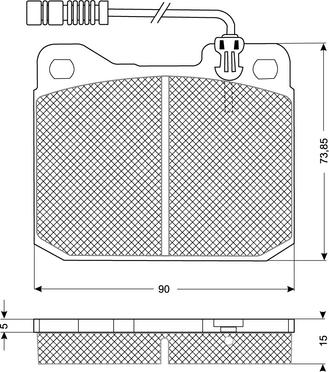 Procodis France PF10221 - Kit de plaquettes de frein, frein à disque cwaw.fr