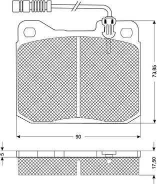 Procodis France PF10223 - Kit de plaquettes de frein, frein à disque cwaw.fr