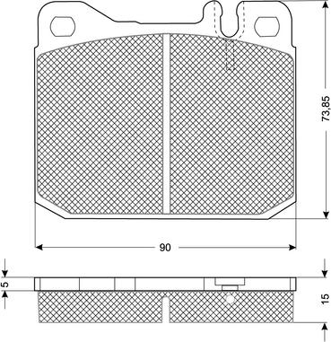 Procodis France PF1022 - Kit de plaquettes de frein, frein à disque cwaw.fr