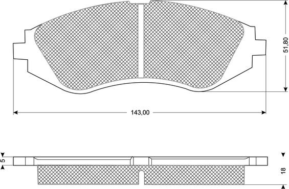 Procodis France PF1074 - Kit de plaquettes de frein, frein à disque cwaw.fr