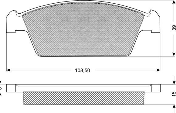 Procodis France PF1075 - Kit de plaquettes de frein, frein à disque cwaw.fr