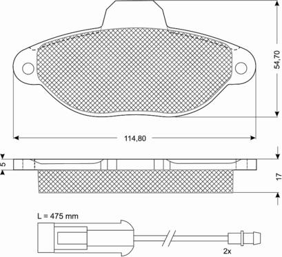 Procodis France PF10721 - Kit de plaquettes de frein, frein à disque cwaw.fr