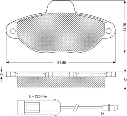 Procodis France PF1072 - Kit de plaquettes de frein, frein à disque cwaw.fr