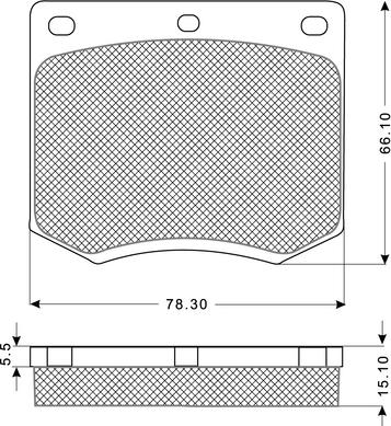 Procodis France PF1199 - Kit de plaquettes de frein, frein à disque cwaw.fr