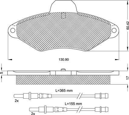 Procodis France PF1190 - Kit de plaquettes de frein, frein à disque cwaw.fr