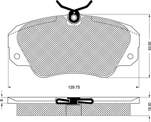 Procodis France PF1191 - Kit de plaquettes de frein, frein à disque cwaw.fr