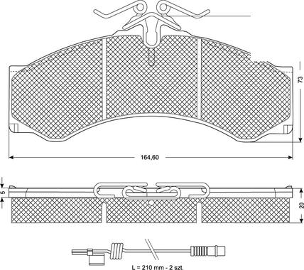 Procodis France PF11481 - Kit de plaquettes de frein, frein à disque cwaw.fr