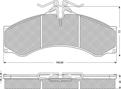 Procodis France PF1148 - Kit de plaquettes de frein, frein à disque cwaw.fr