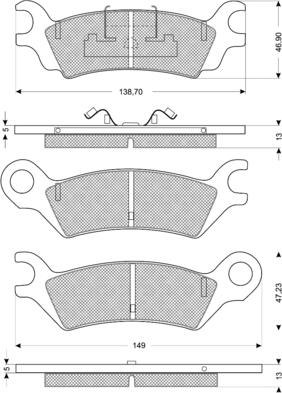 Procodis France PF1143 - Kit de plaquettes de frein, frein à disque cwaw.fr