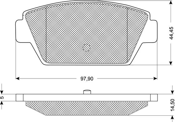 Procodis France PF1154 - Kit de plaquettes de frein, frein à disque cwaw.fr