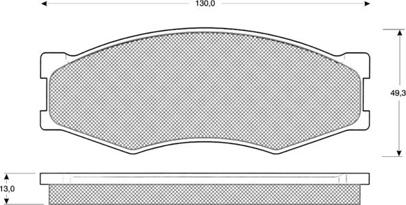 Procodis France PF1158 - Kit de plaquettes de frein, frein à disque cwaw.fr