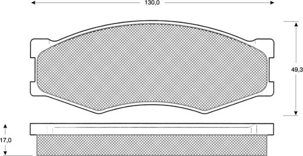 Procodis France PF1157 - Kit de plaquettes de frein, frein à disque cwaw.fr