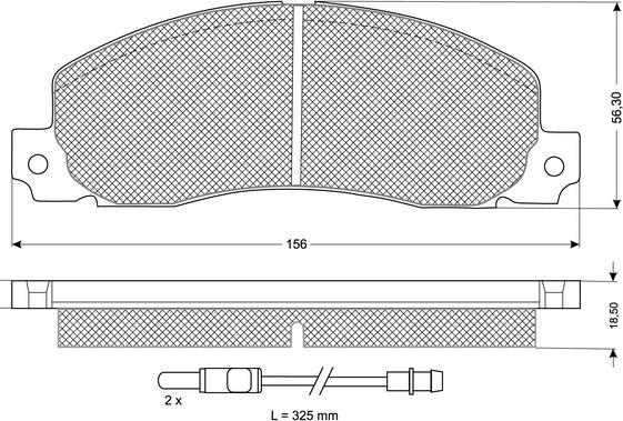 Procodis France PF1165 - Kit de plaquettes de frein, frein à disque cwaw.fr