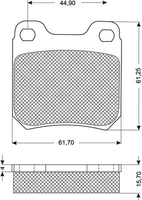 Procodis France PF1160 - Kit de plaquettes de frein, frein à disque cwaw.fr