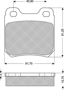 Procodis France PF1161 - Kit de plaquettes de frein, frein à disque cwaw.fr