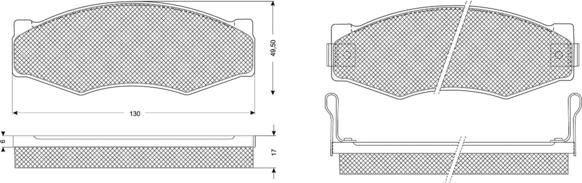 Procodis France PF1109 - Kit de plaquettes de frein, frein à disque cwaw.fr