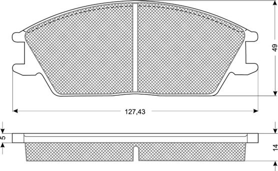 Procodis France PF1106 - Kit de plaquettes de frein, frein à disque cwaw.fr