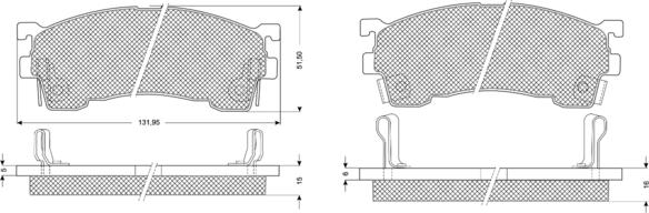 Procodis France PF1102 - Kit de plaquettes de frein, frein à disque cwaw.fr