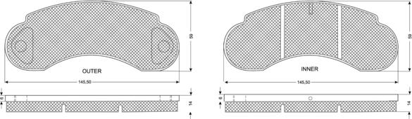 Procodis France PF1115 - Kit de plaquettes de frein, frein à disque cwaw.fr