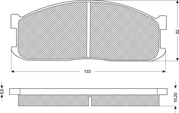 Procodis France PF1116 - Kit de plaquettes de frein, frein à disque cwaw.fr