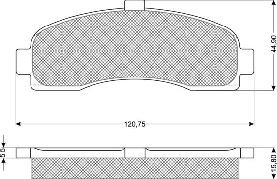 Procodis France PF1110 - Kit de plaquettes de frein, frein à disque cwaw.fr