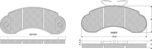 LYNXauto BD-5336 - Kit de plaquettes de frein, frein à disque cwaw.fr