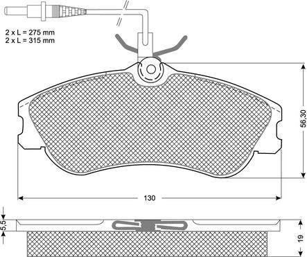 Quinton Hazell 7235 - Kit de plaquettes de frein, frein à disque cwaw.fr