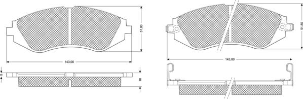 Procodis France PF1180 - Kit de plaquettes de frein, frein à disque cwaw.fr