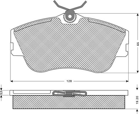 Procodis France PF1182 - Kit de plaquettes de frein, frein à disque cwaw.fr