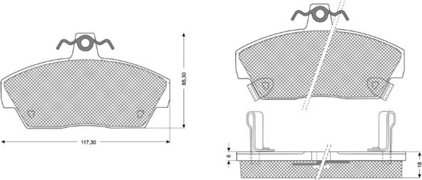 Procodis France PF1139 - Kit de plaquettes de frein, frein à disque cwaw.fr