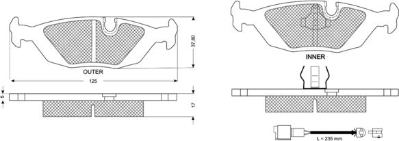 Procodis France PF11301 - Kit de plaquettes de frein, frein à disque cwaw.fr