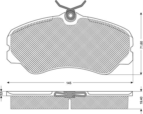 Procodis France PF1131 - Kit de plaquettes de frein, frein à disque cwaw.fr