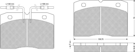 Procodis France PF1126 - Kit de plaquettes de frein, frein à disque cwaw.fr