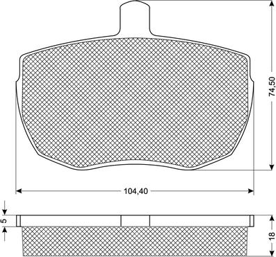 Procodis France PF1121 - Kit de plaquettes de frein, frein à disque cwaw.fr