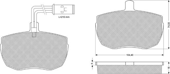 Procodis France PF1123 - Kit de plaquettes de frein, frein à disque cwaw.fr